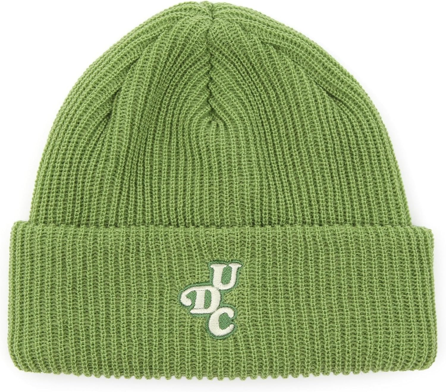 UNDERCONTROL Logo Label Patch Unisex Winter Short Thick Cuffed Rollup Warm Beanie Korea Trawler Fisherman Soft Knit Skullcap - Double Tab Black image number 3