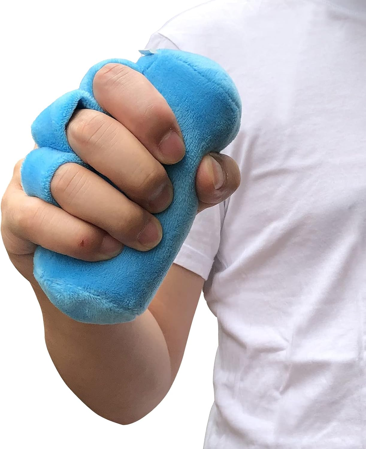 Palm Grip Finger Contracture Cushion with Finger Separator for Contractures, Palm Cone Hand Therapy to Prevent Skin Breakdown image number 3