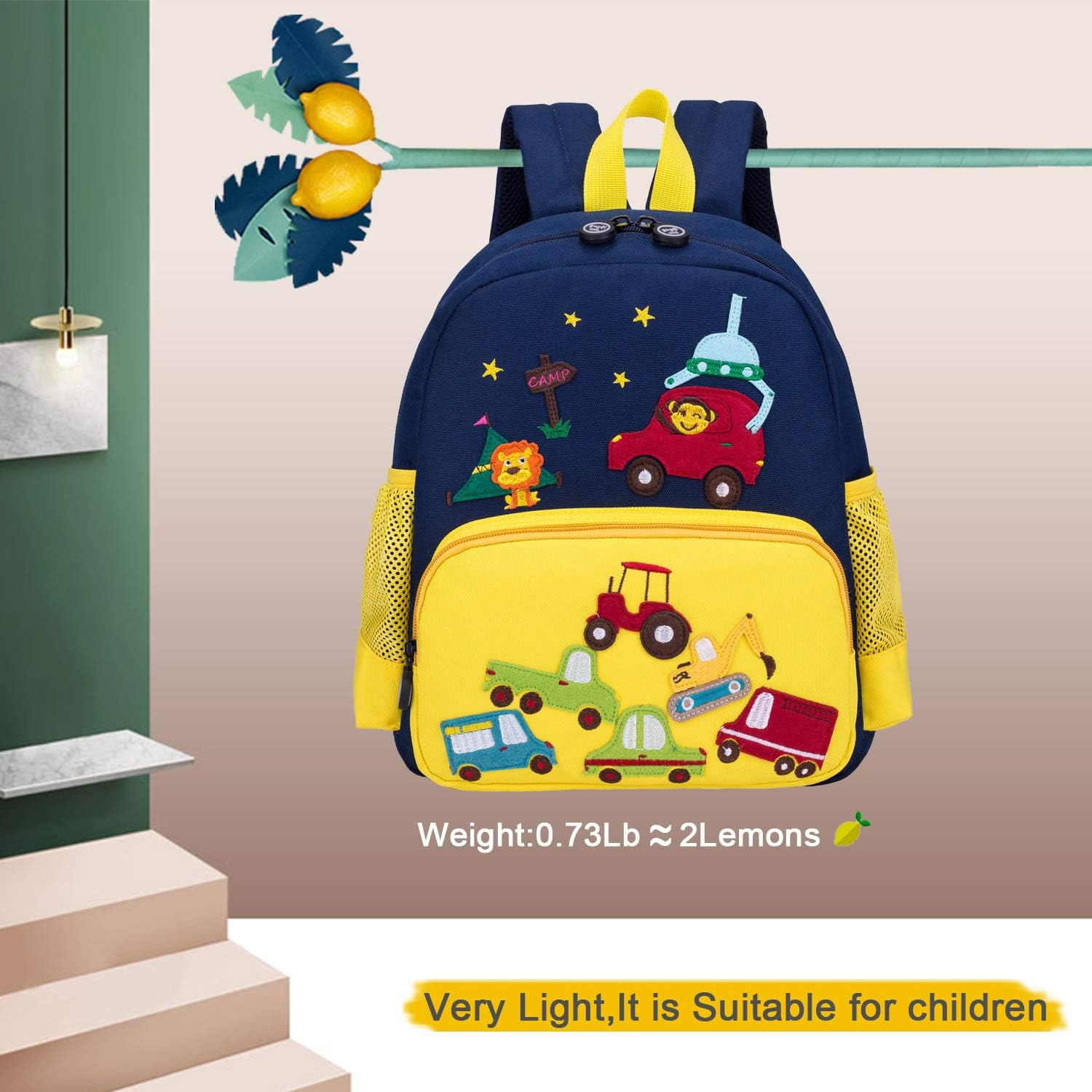 Willikiva Cute Zoo Little 3D Backpack Kids Backpack for Boys and Girls Toddler Backpack Waterproof Preschool - Beautiful Day image number 7