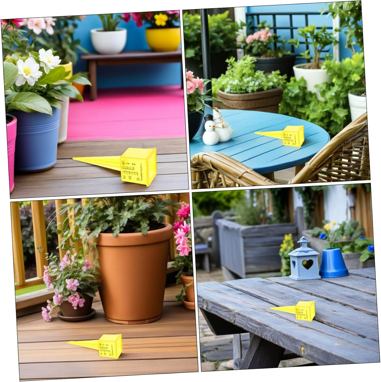 VICASKY 20Pcs Outdoor Rain Gauge with Dual and Scales Wide Mouth Sprinkler Water Measuring Tool for Lawn Garden Patio Water Conservation and Accurate Rainfall Tracking image number 1