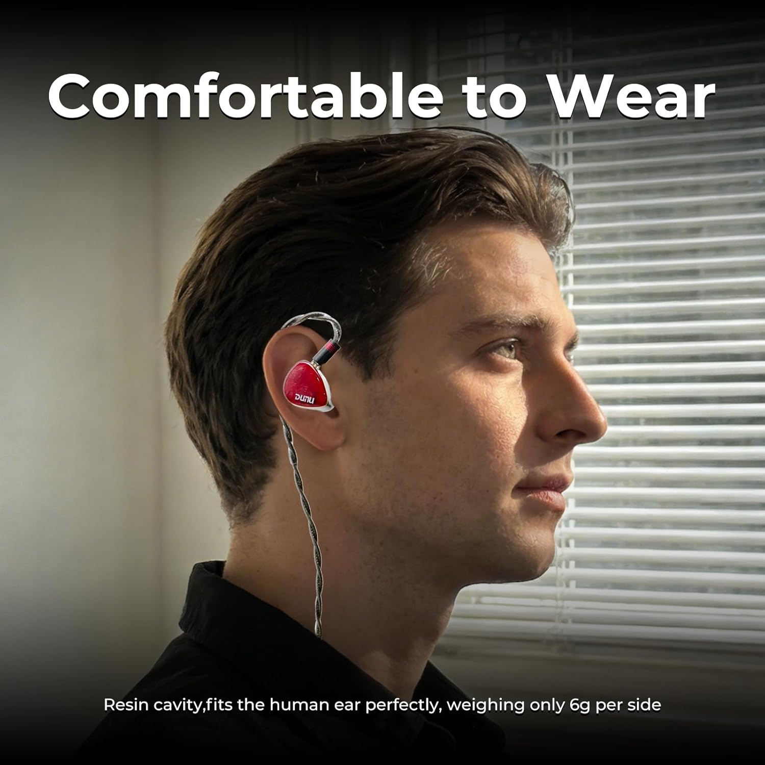 Hifigo Wired Earbuds, Monitor Earbuds, Earbuds, DUNU DN 242, 2DD+4BA+2 Planar, 5-Way Perimeter, HIFI Planar Magnetic Driver, High Purity Monocrystalline Copper, 4-Core "9-Lock Mini", Replaceable Plug image number 1