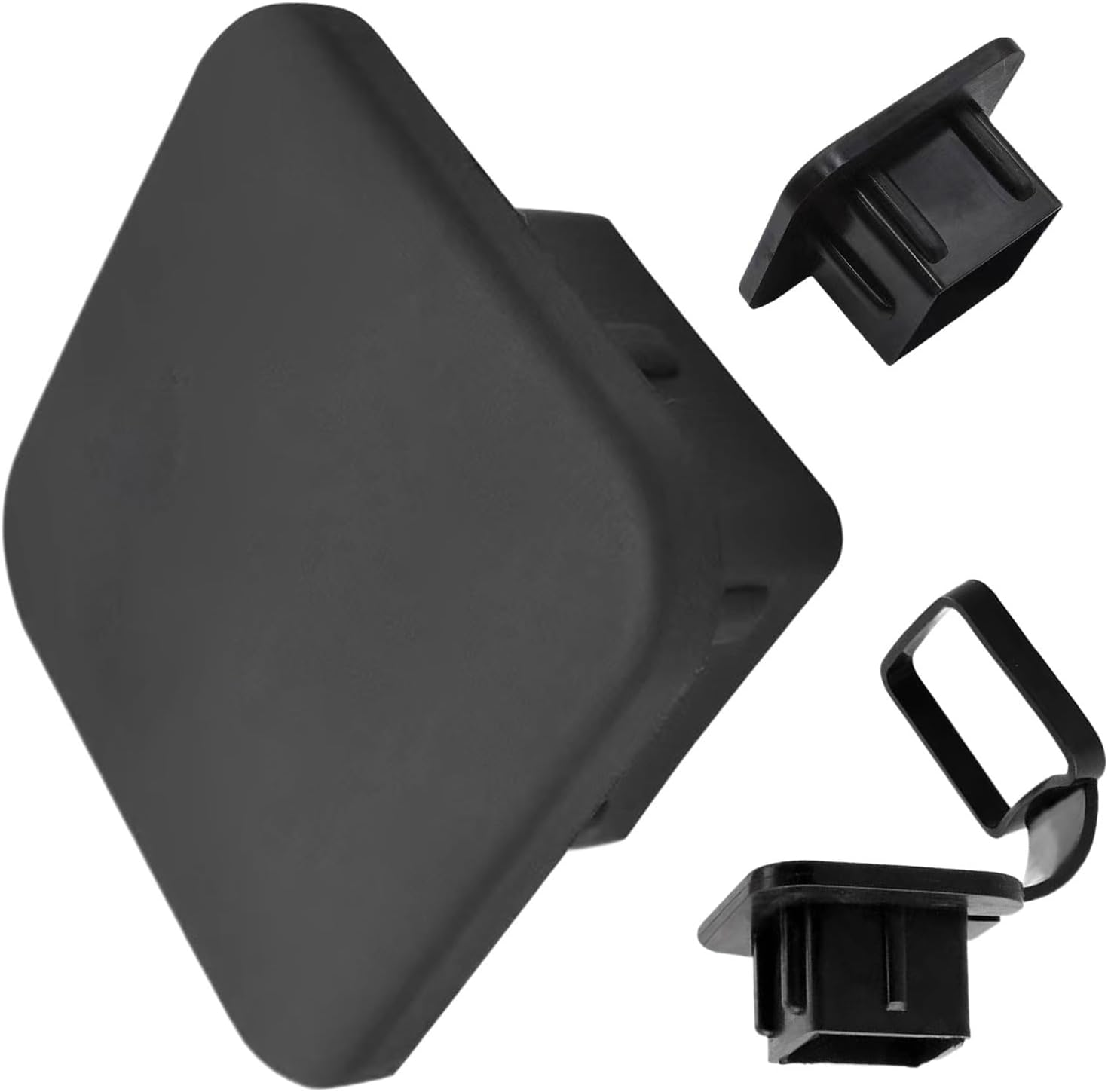 Tow Hitch Covers - Silicone Hitch Dust Plug Covers - Exterior Car Accessories, Receiver Tube Cap, Black, Funny Protective Trim for All Types of Models image number 1