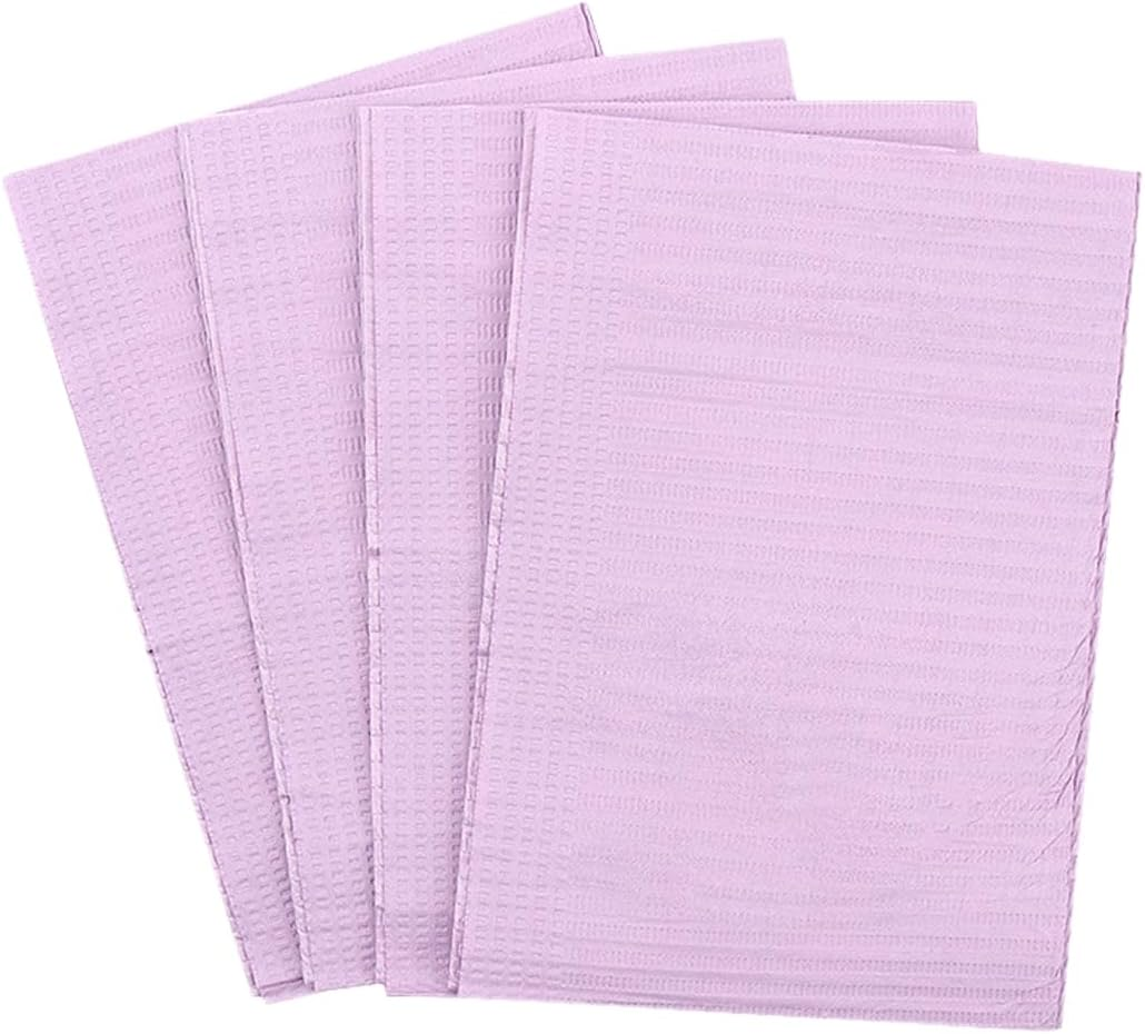 AIMALL 125 PCS Disposable Embroidery Tattoo Cleaning Pad, Waterproof Dental Tablecloth, PE Composite Film, 13.2 X 17.7 Inches - Black image number 2