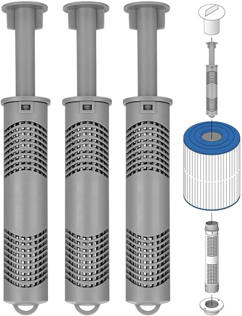 3Pcs Mineral Filter for Hot Tub, Silver Ion Mineral Cartridge, Pool Silver Ion Cartridge Replacements, Silver Ion Cartridge for Hot Tub Water Fresh and Clear, Pool Mineral Cartridge image number 5