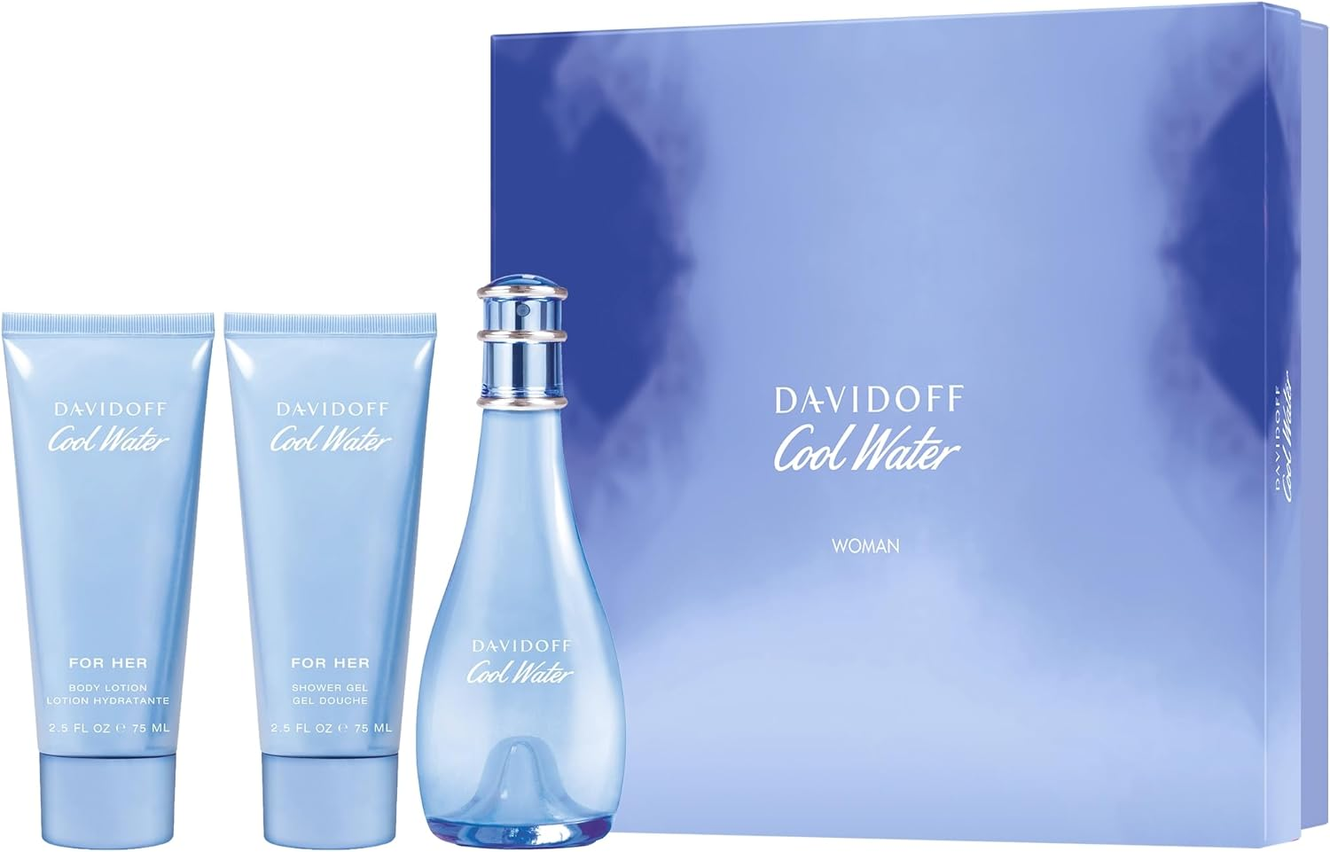 Davidoff Women'S Cool Water Woman Eau De Toilette Gift Set image number 2