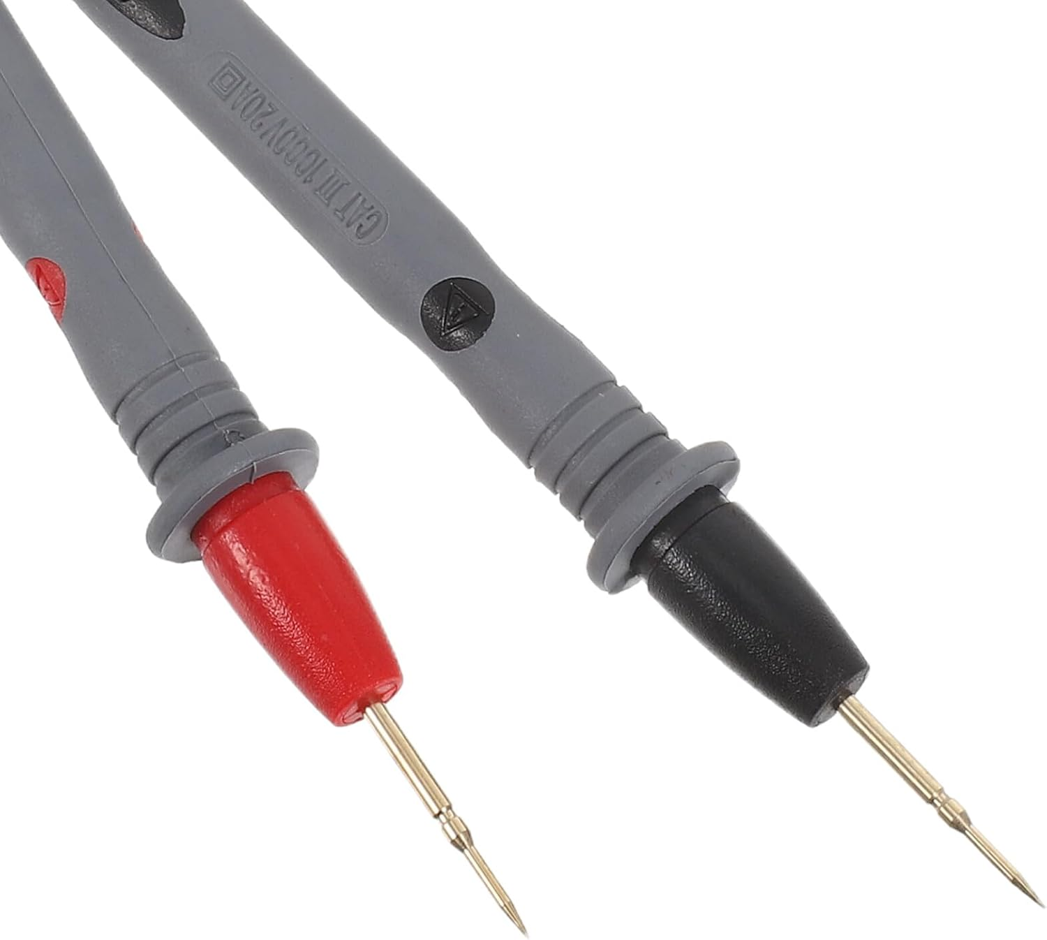 Healeved 2 Pairs 20A Dual-Color Fine Multimeter Test Probes, Universal Electrical Test Leads with Needle Tips for Automotive and Circuit Repair Testing Equipment