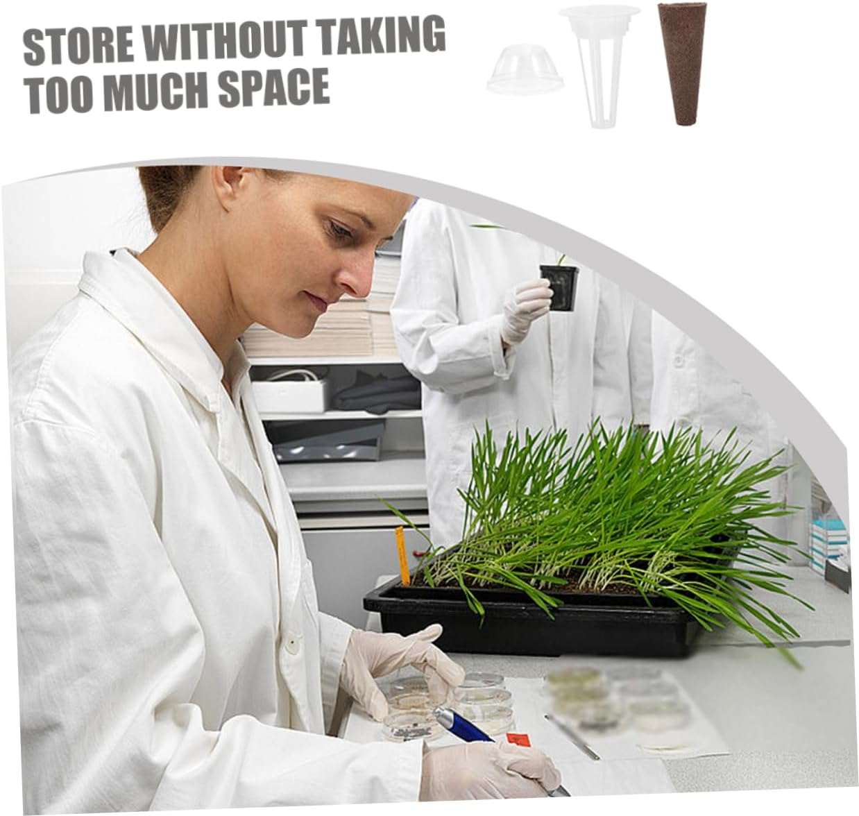 MERRYHAPY Hydroponics Support Plant Net Plant Baskets Humidity Dome Garden Dome Net Pots Grow Supplies image number 5