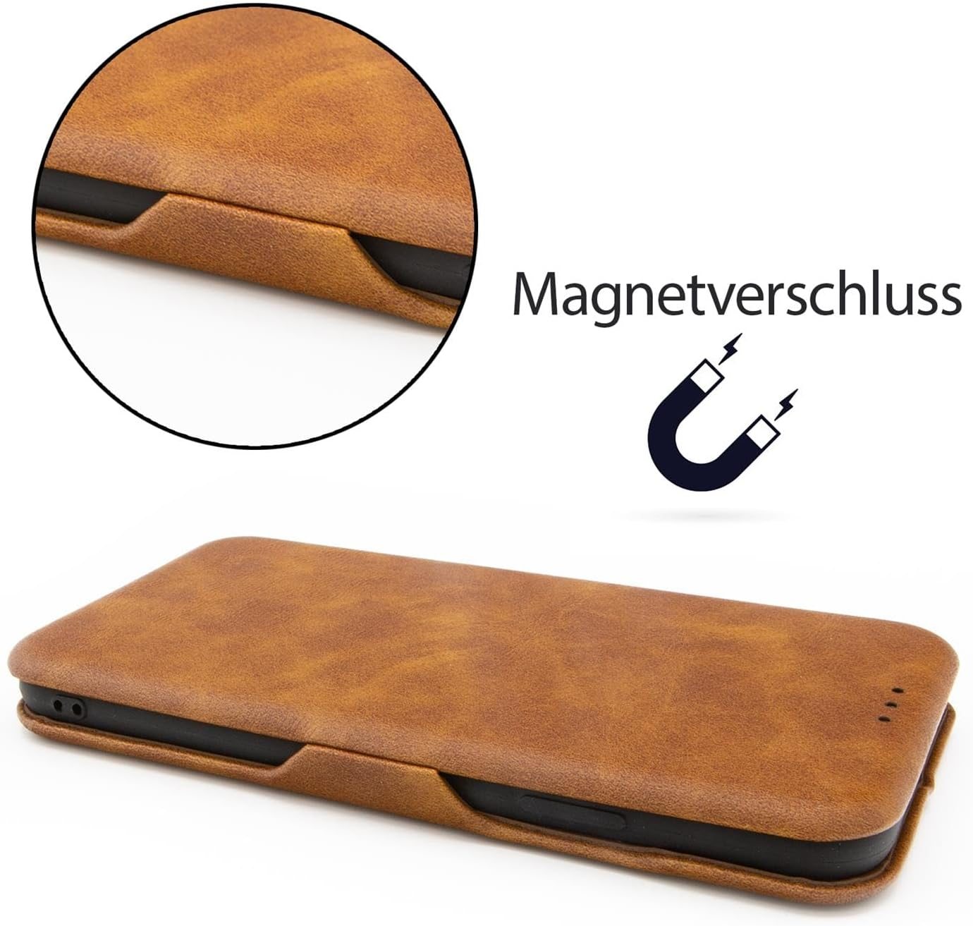 Verco Mobile Phone Case for Iphone 17, Book Style Mobile Phone Flip Cover for Iphone 17 Case Flip Case Book Case Bag, Brown image number 4