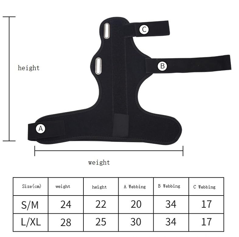 The Boxer Orthopedic Hand & Wrist Brace &ndash; Wrist Support Brace for Women & Men &ndash; Comfortable Wrist & Hand Wraps W/Finger Splints for Metacarpal Fracture, Sprain, or Swelling (Black) (Black, M) image number 4