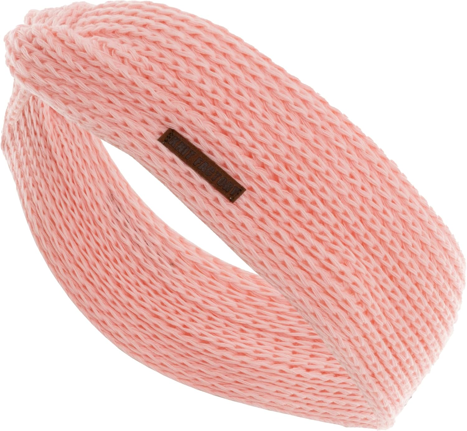 Knit Factory - Joy Headband - Knitted Women'S Headband - Ear Warmers with Wool - High Quality - Nude