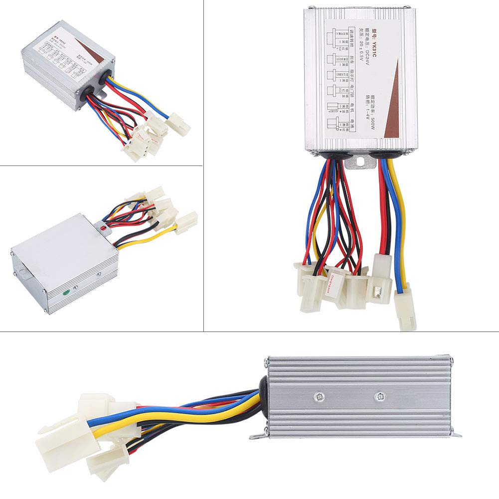 24V Controller 24V 500W Motor Speed Controller Electrical Scooter E Brushed E Bike Tricycle Brush Motor Control Box Electric Motor Controller Electric Speed Controller image number 5