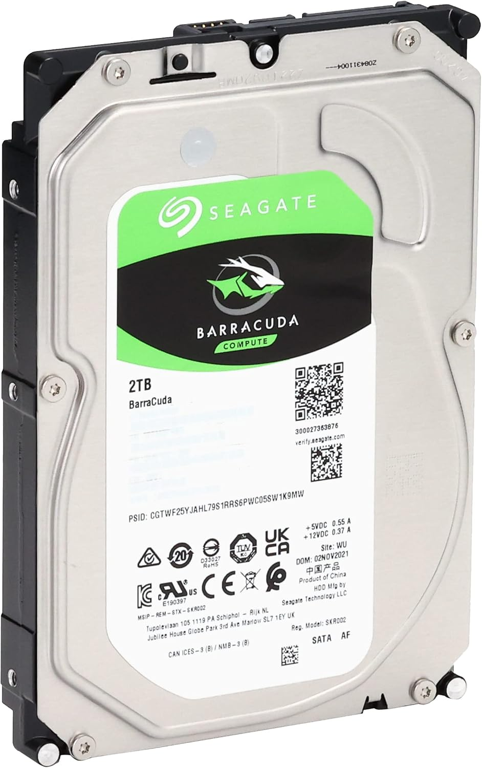 Seagate 2TB Barracuda 3.5" SATA 5400 RPM 6Gb/S Desktop Hard Drive -ST2000DM005 image number 2