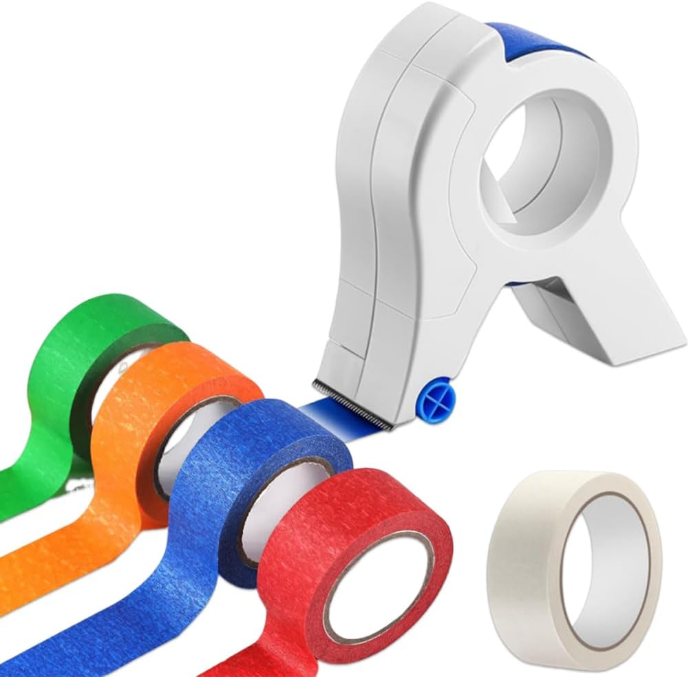 Masking Paint Tape Applicator, Portable Semi-Automatic Plastic Tape Dispenser Cutter for Painting Trim Door Frames image number 6