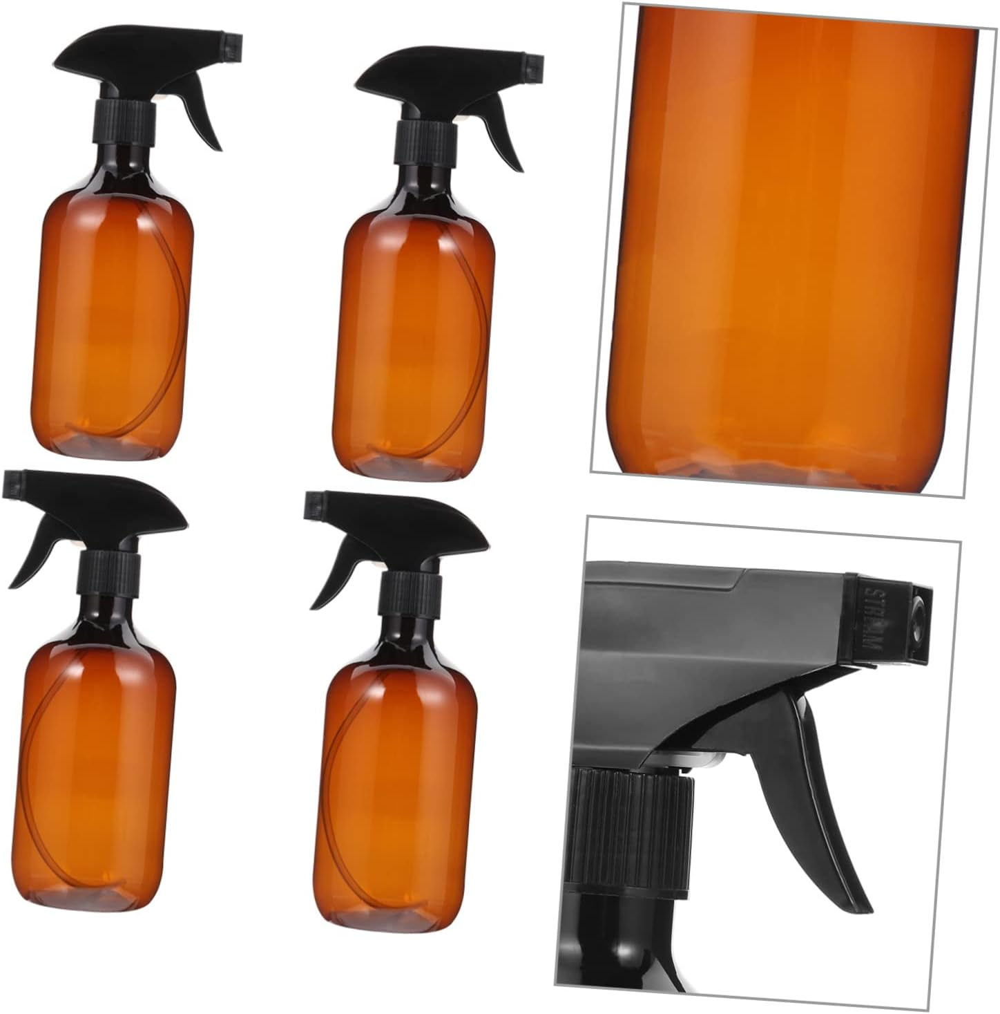 Beatifufu 4Pcs 500Ml Spray Bottle Glass Containers for Liquids Spray Bottles Plant Stand Makeup Bottle Small Glass Bottles Cleaning Bottle for Hair Liquid Holder Hair image number 1