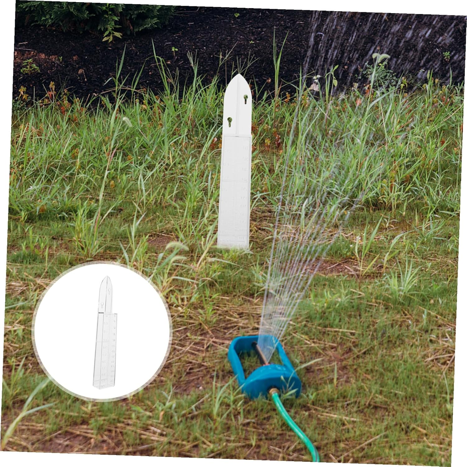 Outdoor Plastic Rain Gauge with Graduated Measuring Container for Garden and Agriculture Accurate Water Collection Tool for Climate Research and Meteorological Statistics image number 1