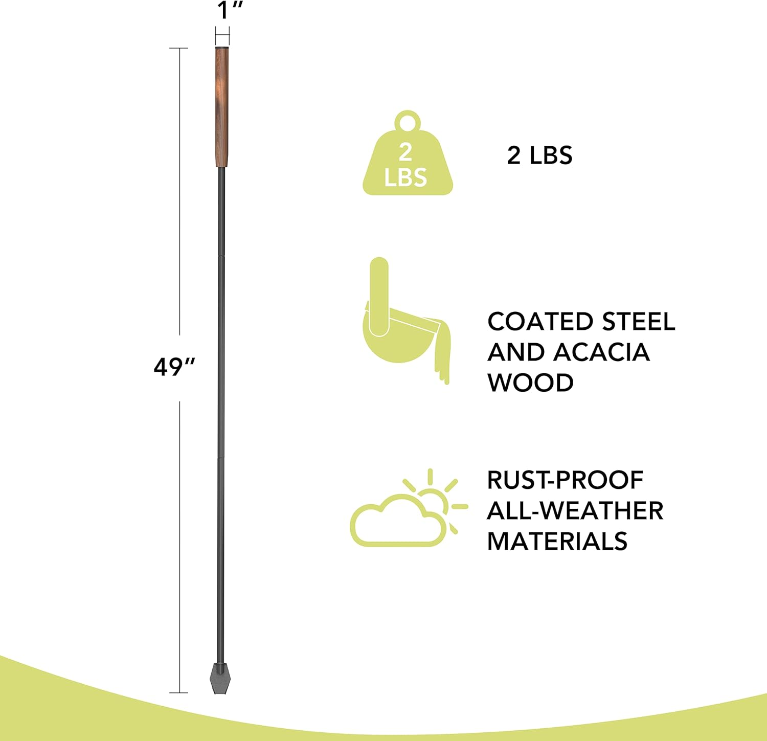 KABIN Blow Stick - Oxygenate Fire Safely & Easily - Multifunctional Fire Tool - Durable - Adjustable Length 33"-49". image number 4