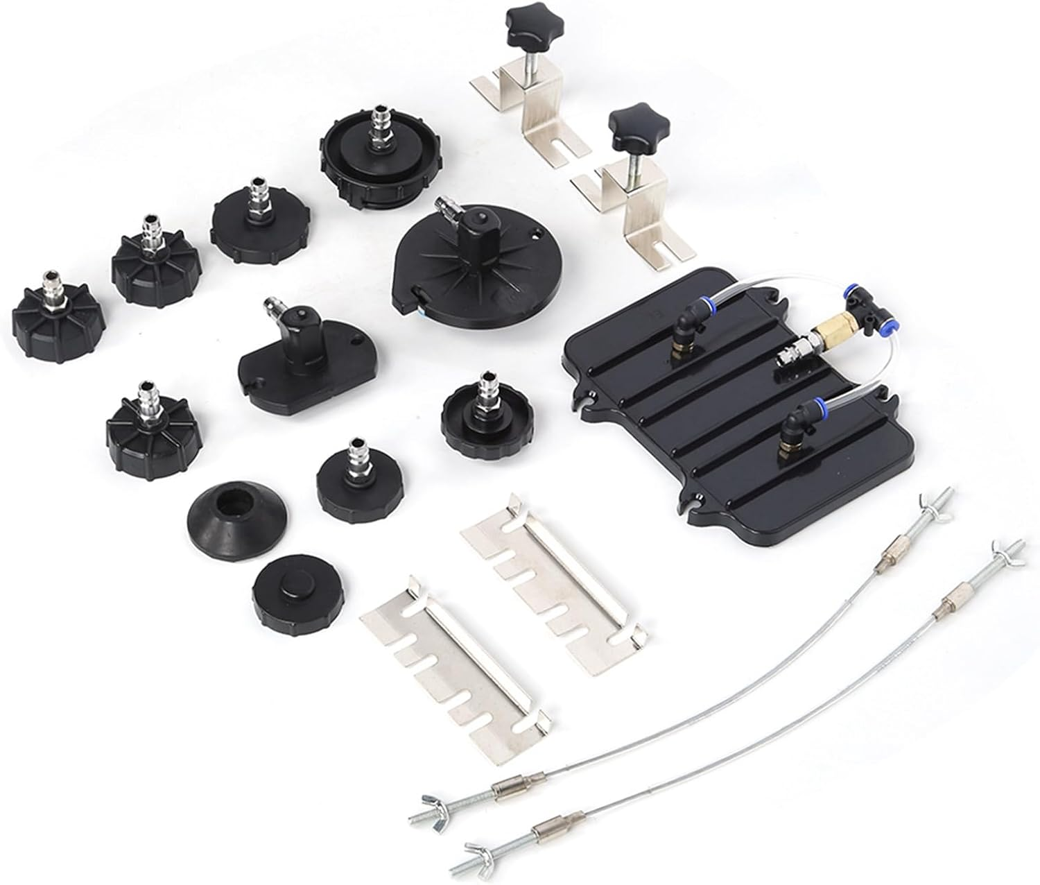 Compressed Air Brake Bleeder Adapter Steel Quick Connection Set for Most Vehicles image number 1