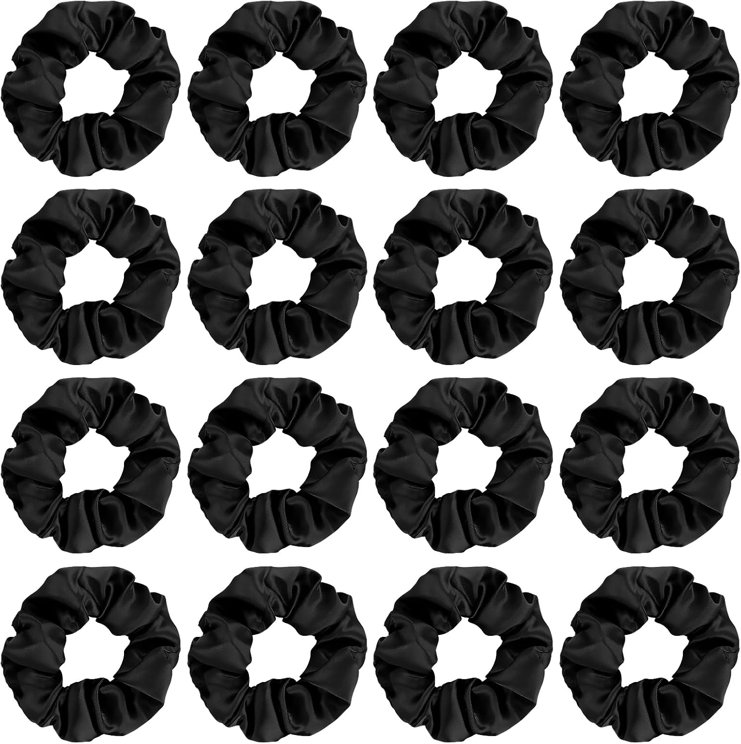 16 Pacs Satin Scrunchies Bridesmaid Proposal Gifts Hair Ties Scrunchies for Women Girls Bachelorette Party Favors (Light Blue)