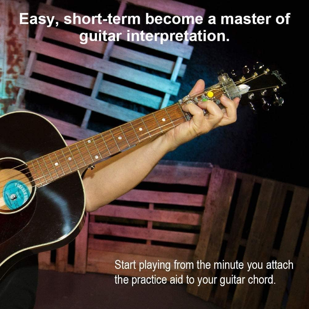 Guitar Aid Guitar Beginner Tool,Guitar Beginner One-Key Chord Assisted Learning Tools Classical Chord Guitar Chord Practice Tool,Thumb Finger Pick,Guitar Finger Fingertip Protectors,Guitar Picks Set image number 5