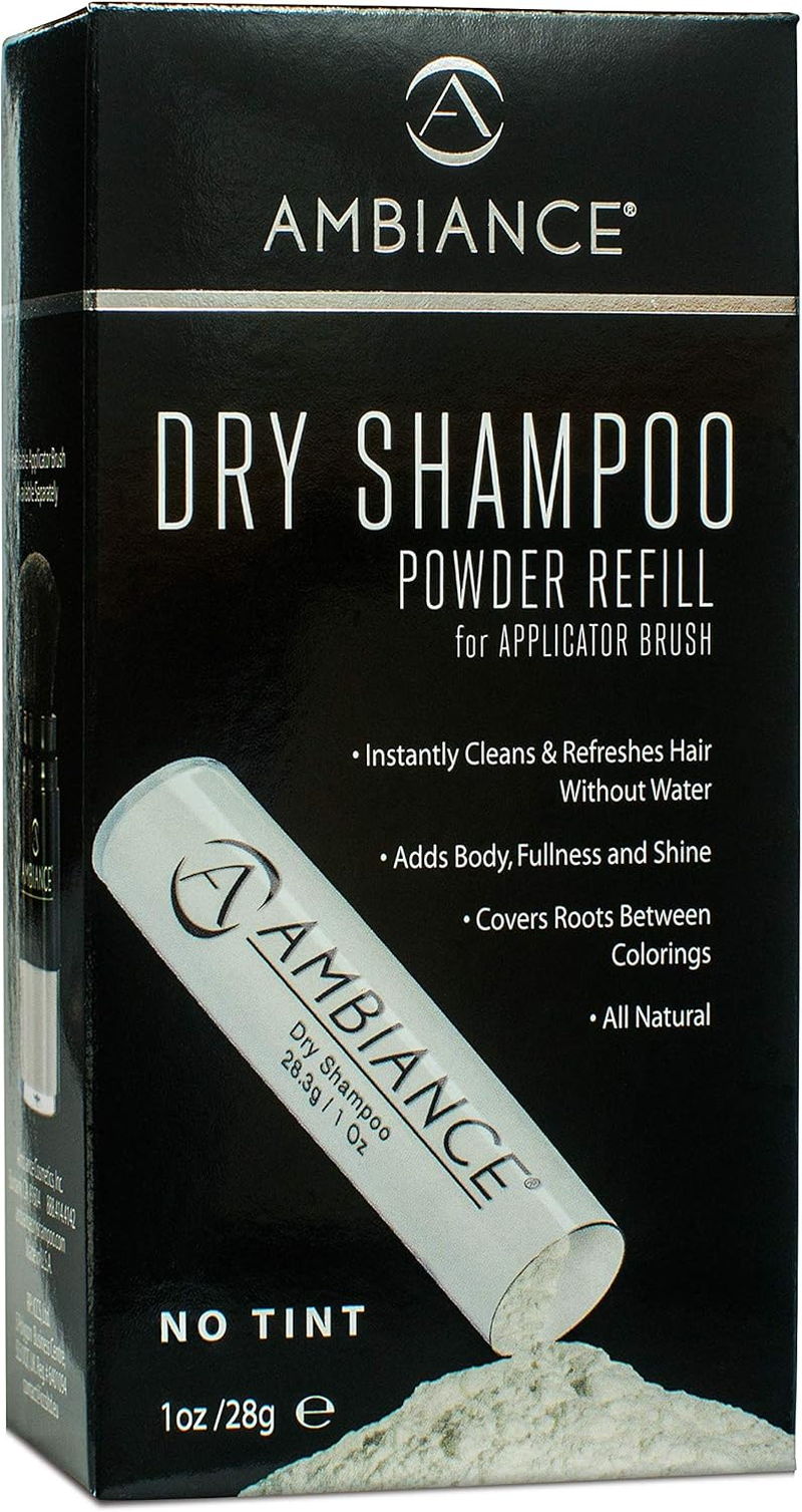 Ambiance Dry Shampoo 1Oz Refill (No Tint/Gray Hair Formula) &ndash; All-Natural, Volumizing Powder to Replenish Your Existing Ambiance Dry Shampoo Applicator Brush image number 5