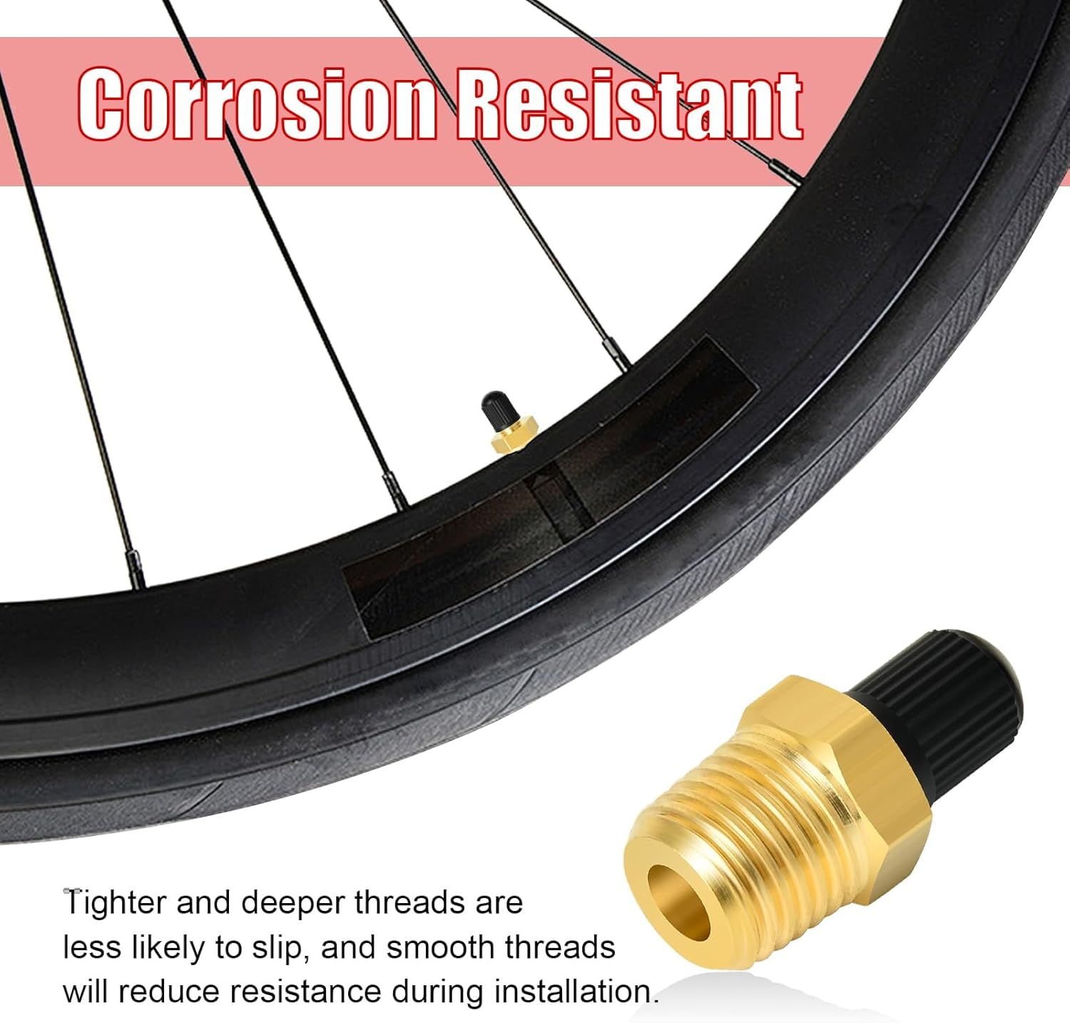 4 Pieces Tank Valve, Standard Valve Core with 1/4'' NPT Male Threads, Anti-Corrosion Brass Fill Valve with Sealing Cap, Air Compressor Air Tank Fill Valves Tool Fittings image number 2