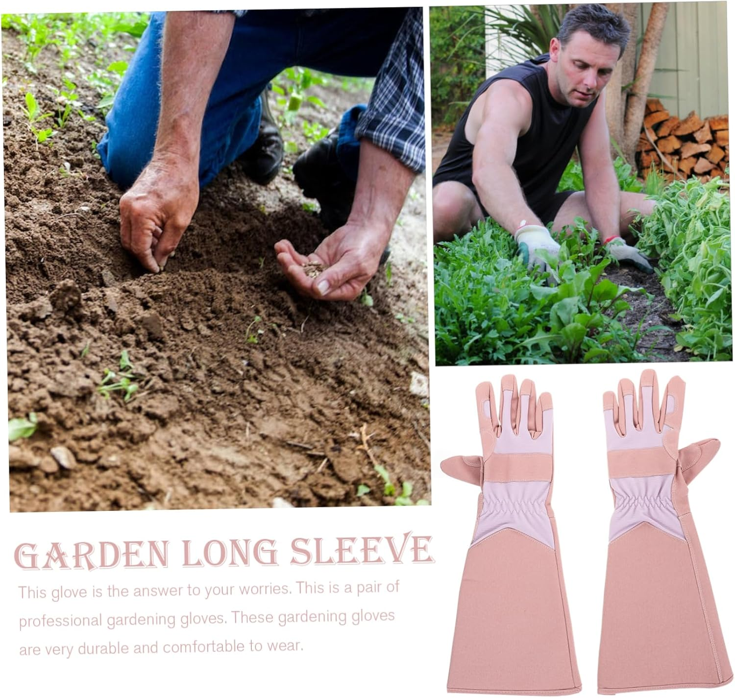 Parliky Gardening Gloves for Women Thorn Garden Glove Long Sleeve for Men Garden Supplies Hand Protector image number 2