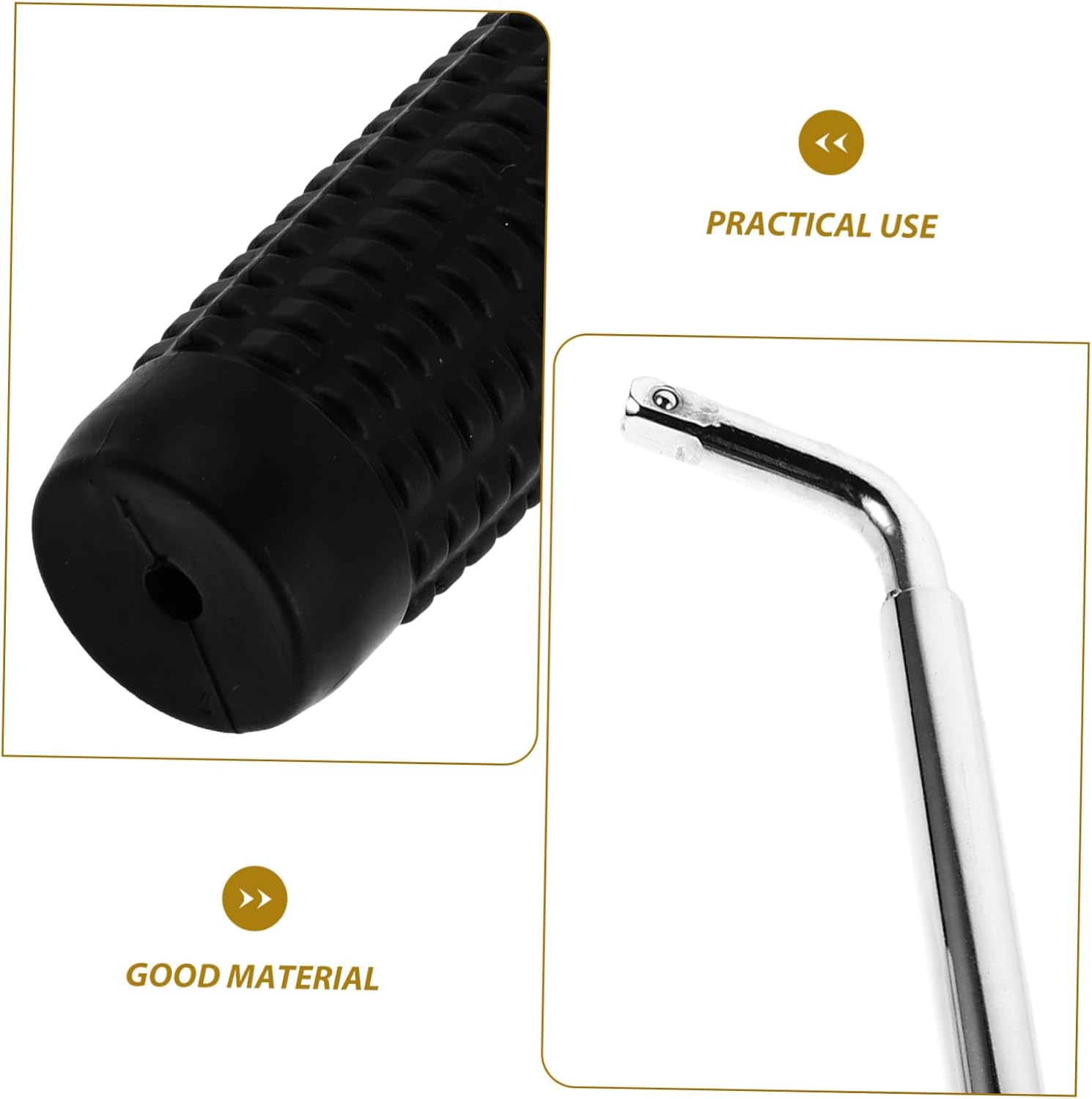 Parliky Car Jack Ratchet Wrench Jack Wrench Long Handle for Tire Wheel Spare Tire Tool Kit for Automotive image number 4