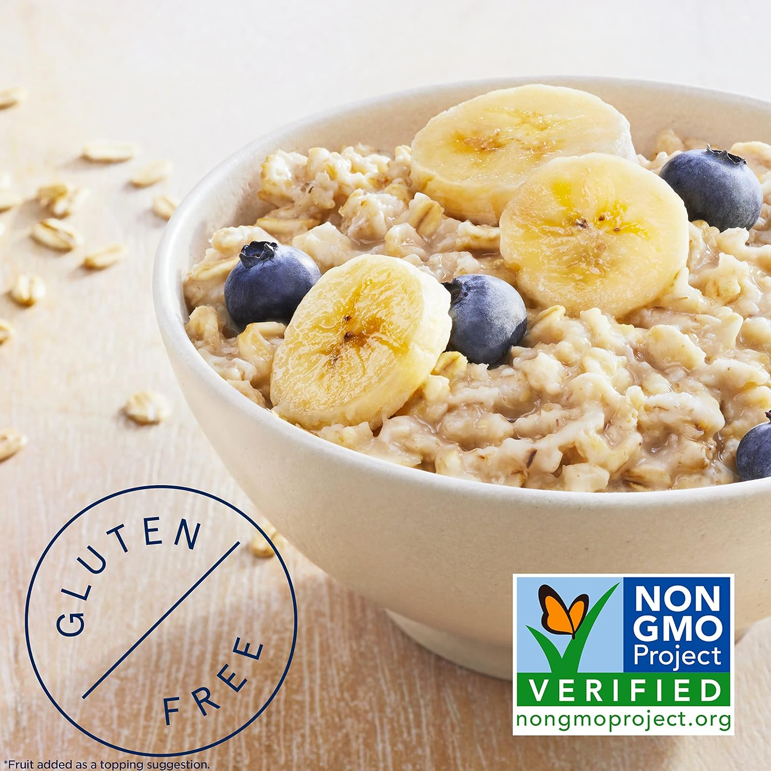 Quaker Instant Oatmeal, Gluten Free Original, Breakfast Cereal, 10 Packets image number 2