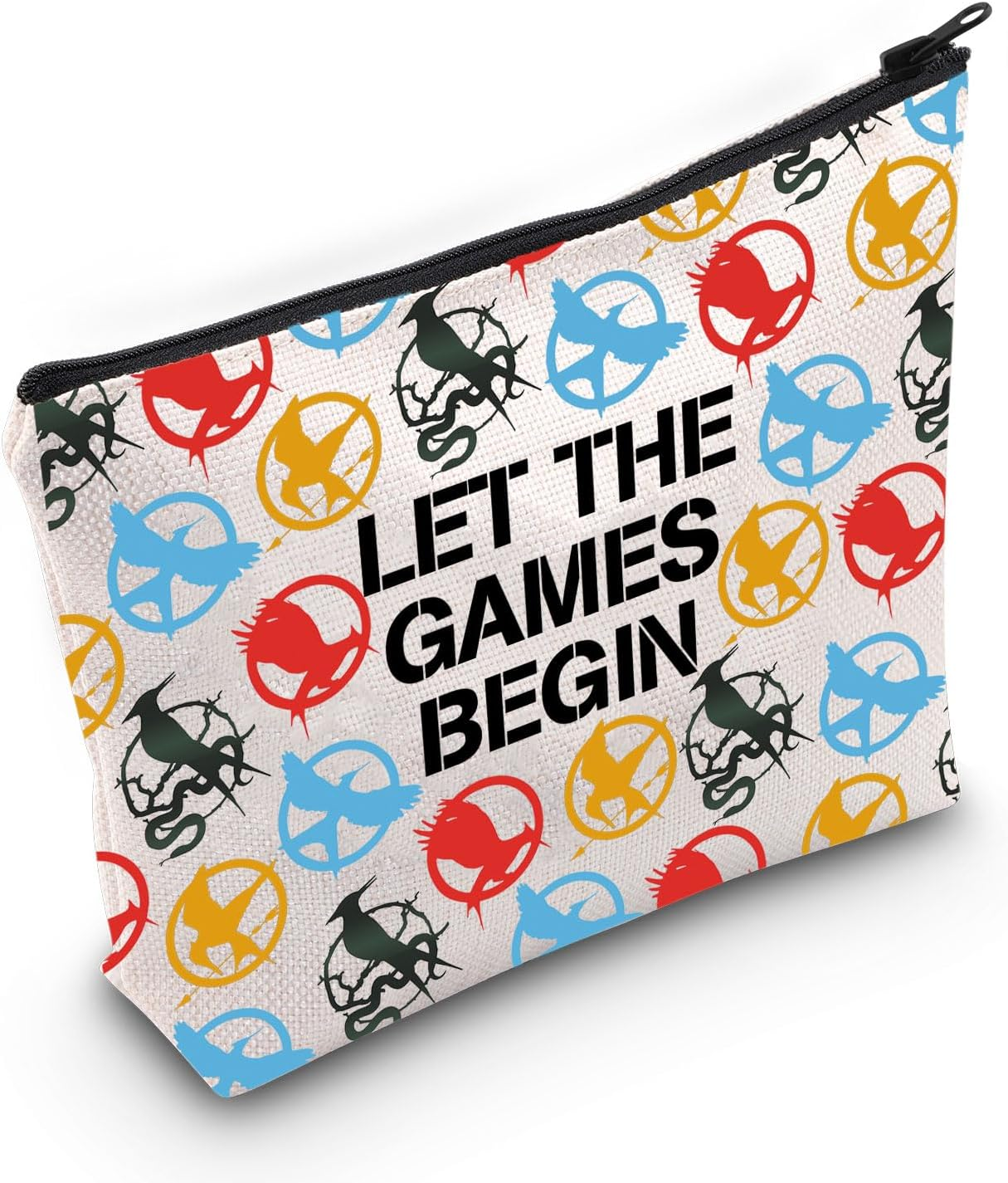 PLITI Hunger Movie Inspired Merch Hunger Series Fans Gift Let the Games Begin Songbirds and Snakes Makeup Bag, Games Begin Bagu, Fashion image number 6