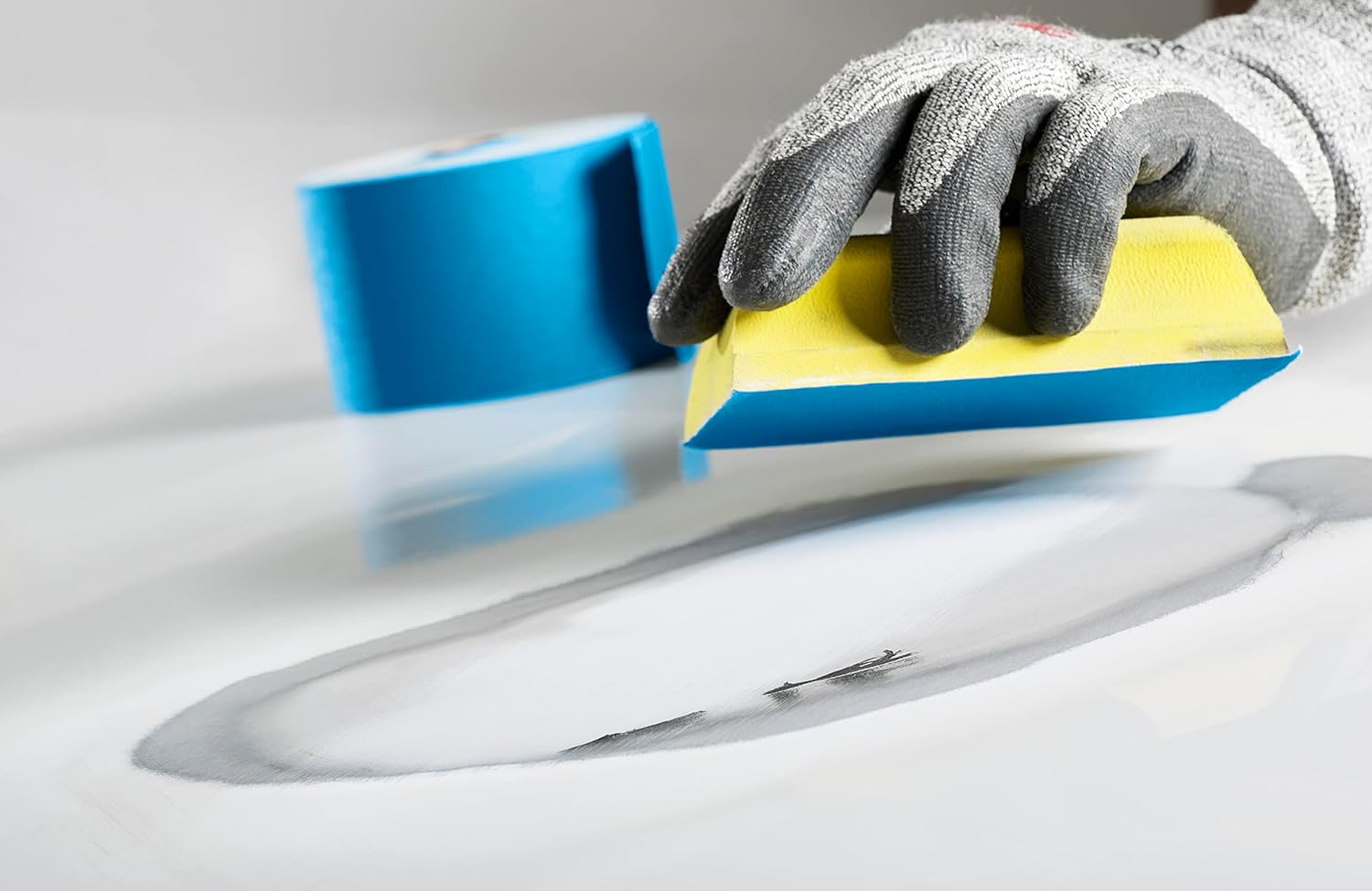 3M Stikit Blue Abrasive Sheet Roll, 36227, 500, 2-3/4 in X 45 Yd