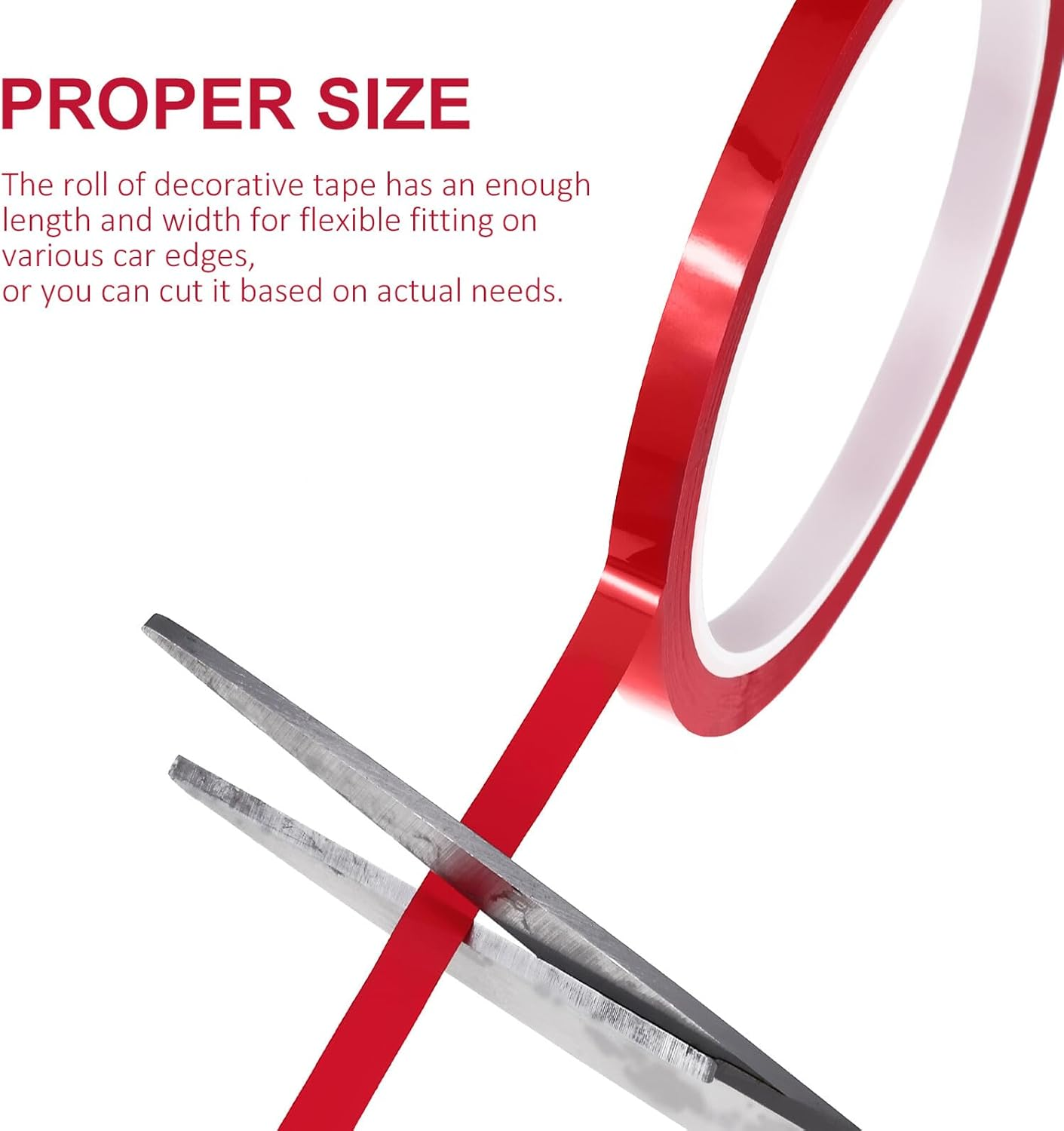 SEWACC Decorative Strips for Cars Vinyl Tape for Cars Trim Tape in Strong Adhesive for Wrapping for Auto Molding and Electrical Insulation Use image number 3