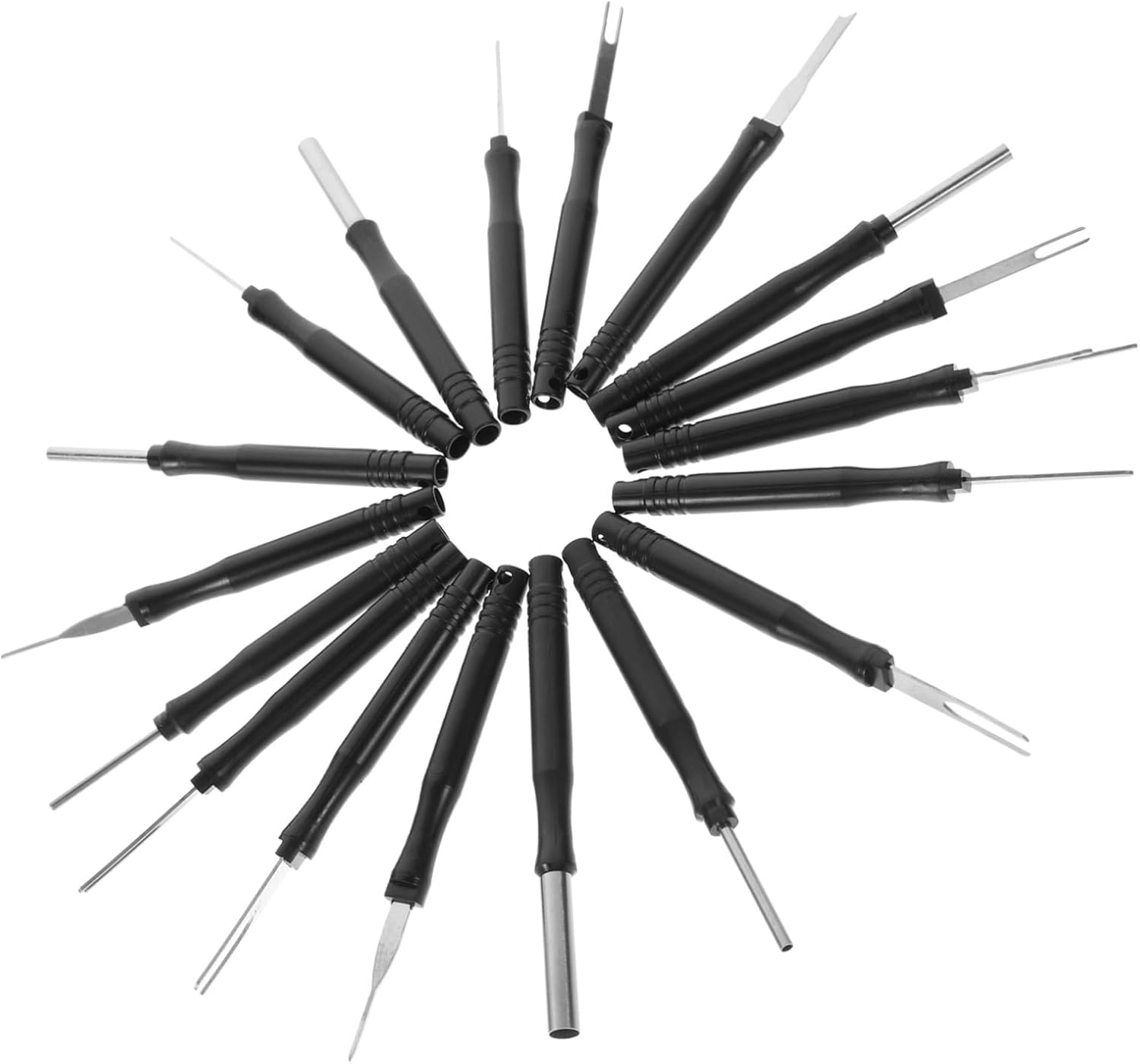 BELLIFFY 18Pcs Car Terminal Pin Removal Tool Electrical Connector Ejector Kit Wiring Terminal Extractor Set for Automotive Electrical System Repair image number 1