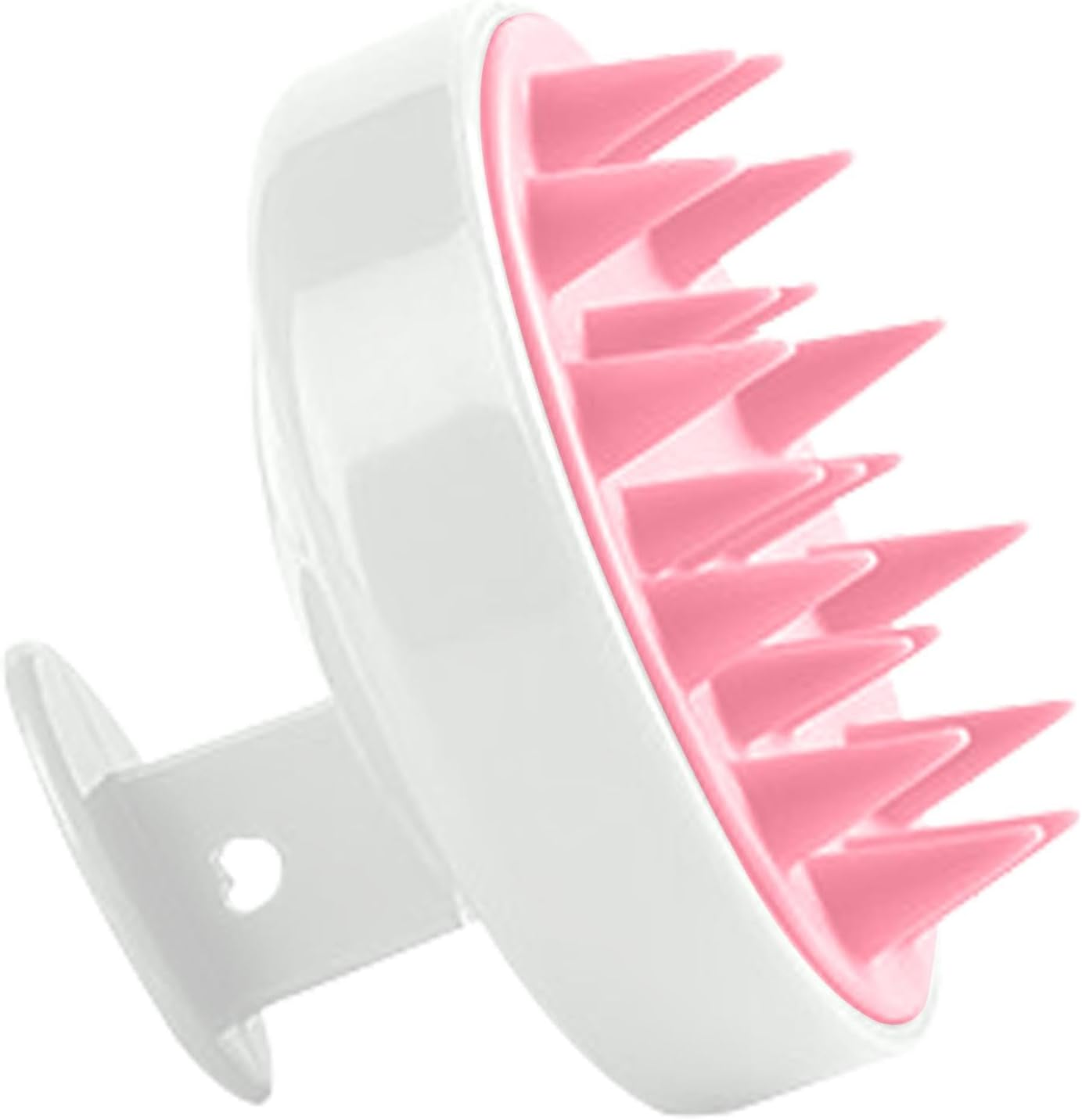 ZALHIN Silicone Scalp Massager Brush - Ergonomic Scalp Massage Brush, Soft Hair Scrubber for Shower, Hotel, Travel & Dormitory Use