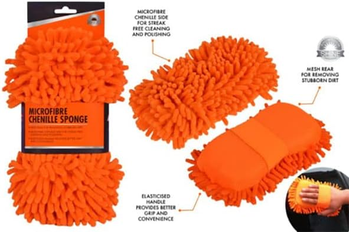 2PCS Car Care Glove Plush Soft Microfiber Wash Mitt Car Cleaning Detailing image number 2