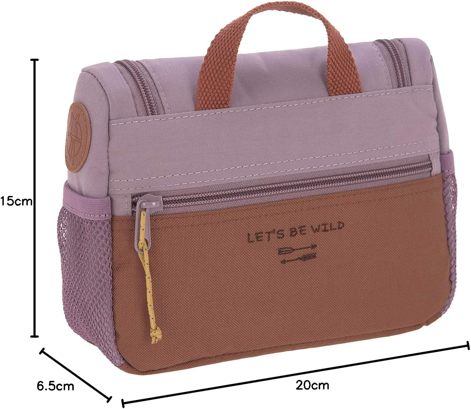 L&auml;ssig Children'S Toilet Bag Hanging Bag Wash Bag, 20 Cm/Mini Washbag Adventure, Violet, 20 Cm, Washbag - Giraffe image number 4