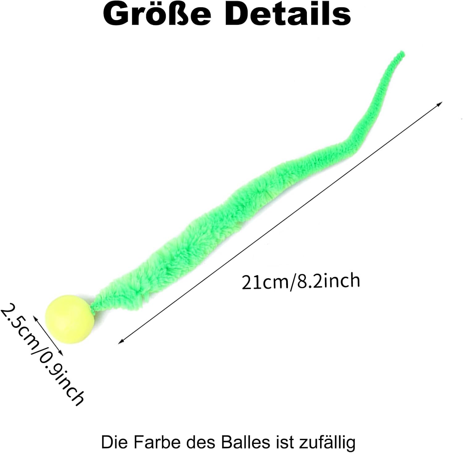 PAKESI 4 Wobble Balls for Cats, Interactive Cat Toy, Pet Toys, Cat Stuff, Wobble Balls, Fun Bouncing Balls, Interactive Toy for Indoor Use, Long Tail Ball, Cat Toy for Training image number 1