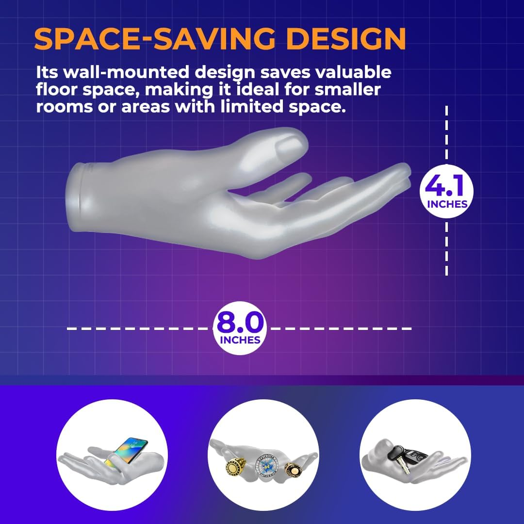 Wall-Mounted Ball Holder &ndash; Premium Resin &ndash; Basketball, Soccer, Football Display &ndash; Secure Ball Hanger, Sports Room Decor, Basketball Wall Mount for Man Caves, Memorabilia image number 5