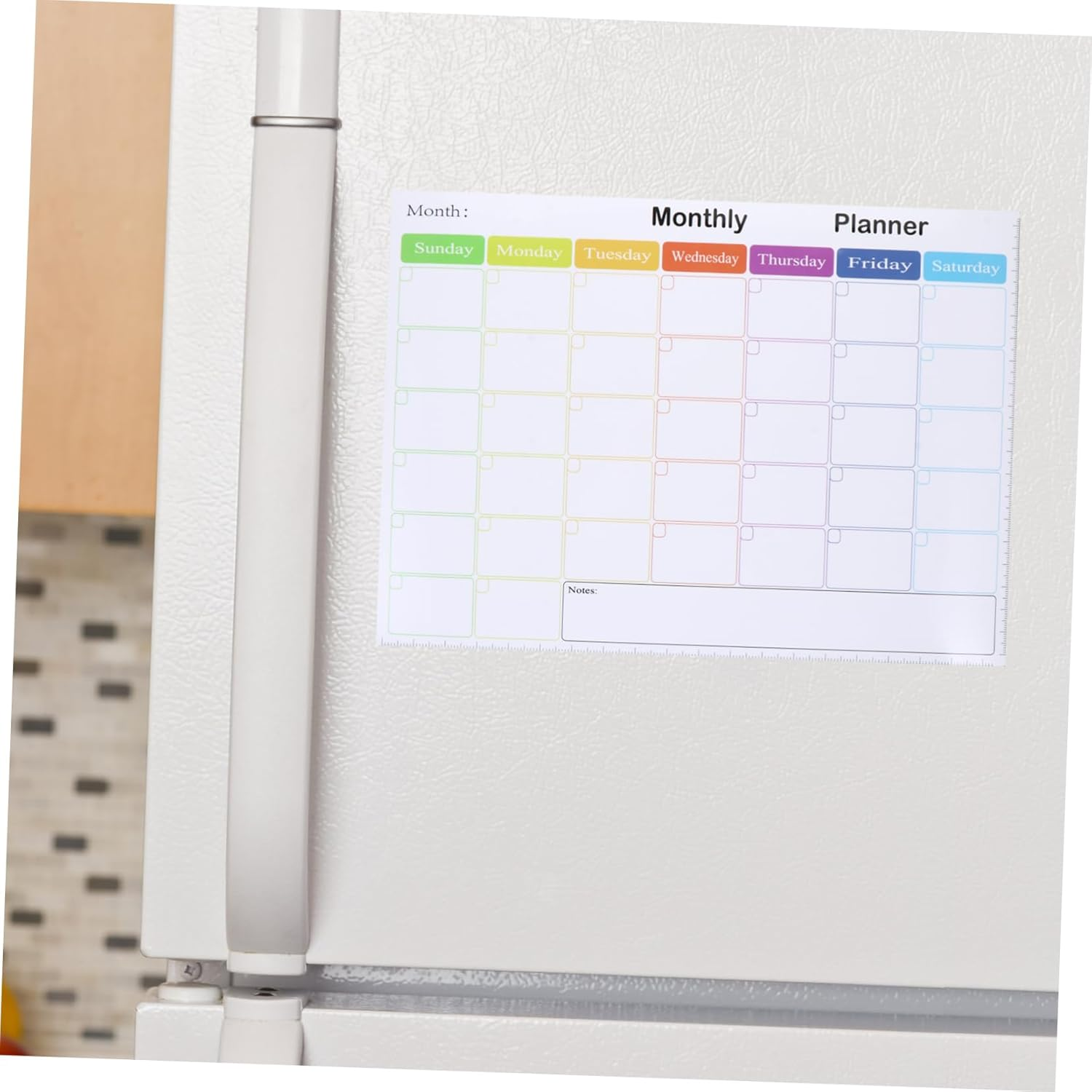 OFFSCH Fridge Schedule Sticker A3 Erasable Magnetic Calendar Family Organizer Magnetic Message Board Easy to Use