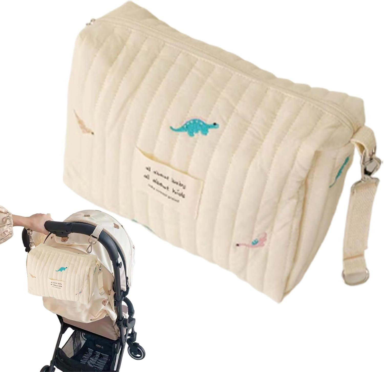 Toddler Diaper Bag - Spacious Portable Pouch for Nappy | Baby Stroller Diaper Storage Organizer Pouches for Outdoor Shopping and Travel