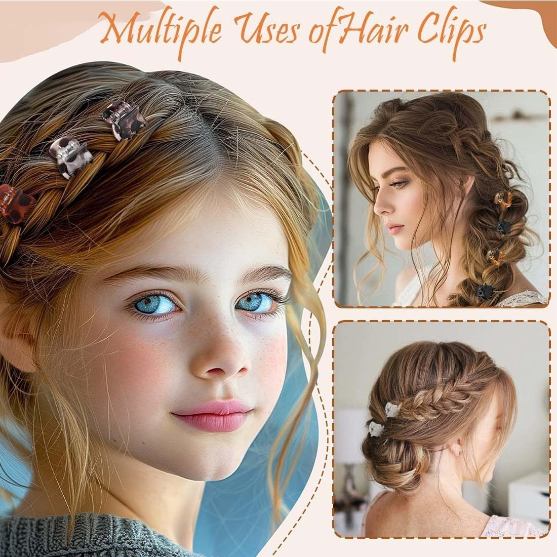 BDEPSTR Small Hair Clips, Pack of 40 Small Hair Clips, Mini Hair Clips for Women, Non-Slip Hair Clips for Women and Girls image number 5