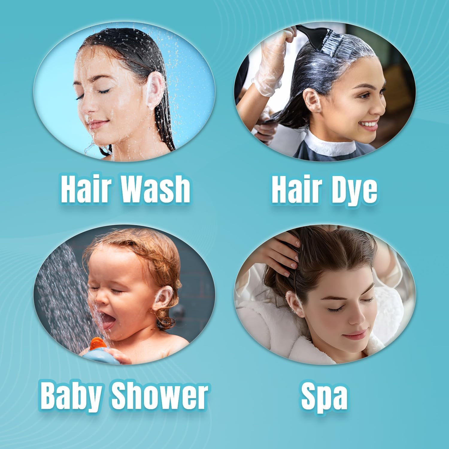 Herbishh Hair Color Ear Shield Covers, Reusable Hair Dye Stain Protection for Ears, Disposable & Waterproof Plastic Ear Shower Caps for Men & Women, Ideal for Salon & At-Home Use, 100 Pieces image number 4