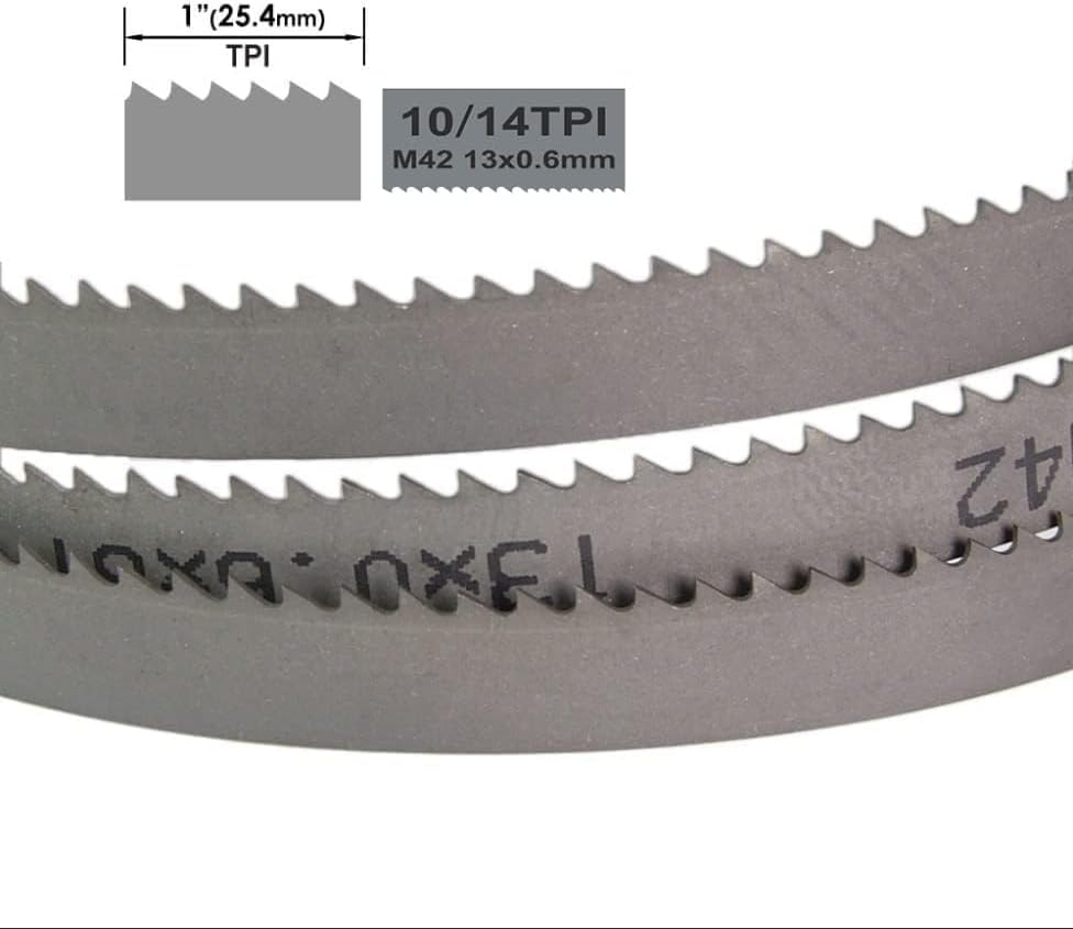 Pack of 4 Saw Blades Bi-Metal M42 1140 X 13 X 0.6 Mm Stainless Steel 10/14 TPI for G&uuml;de MBS 105 V Band Saw Blade Metal Band Saw Blade image number 2