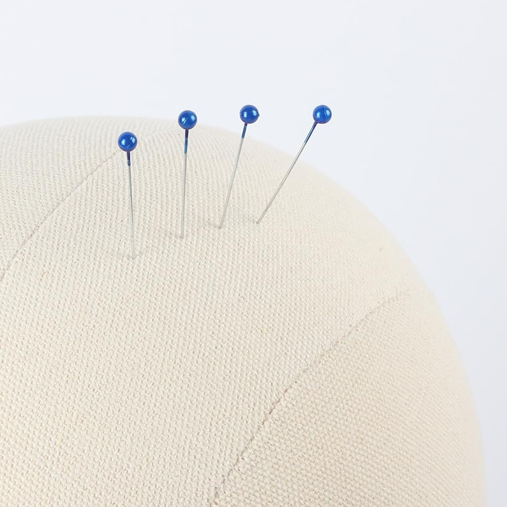 22 Inch Canvas Block Mannequin Head Wig Display Styling Witht-Pins Wig Mannequin Head Stand image number 6