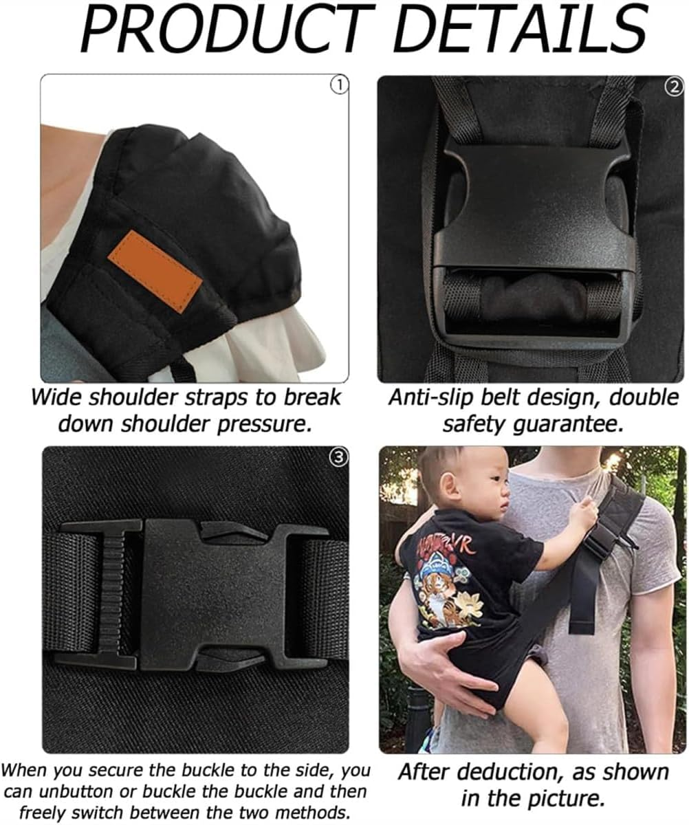 Baby Carrier Toddler，Portable Adjustable Upgraded Version Comfortable Toddler Carrier, Ergonomic Design, Travel Portable,Breathable and Comfortable, Suitable for Babies Weighing 10-45 Pounds image number 3
