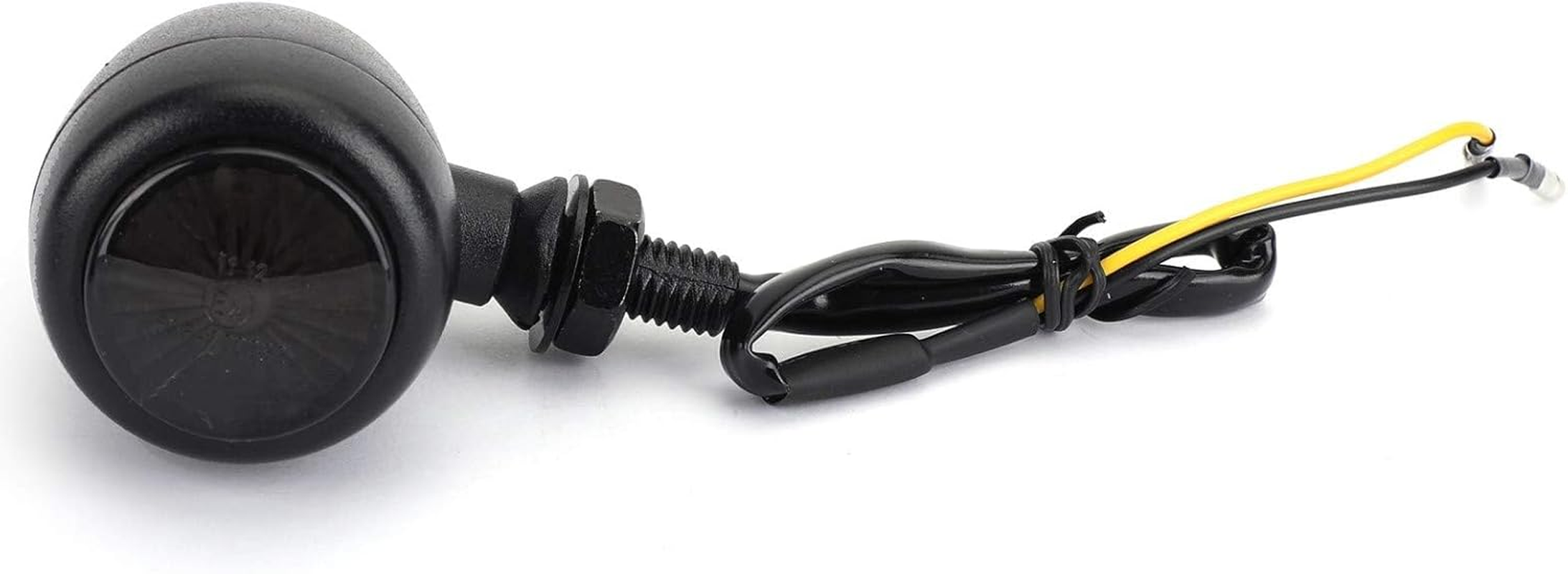 Areyourshop LED Motorcycle Bullet Turn Signals Indicators for Ha-Rley Chopper Cafe Racer Black image number 5