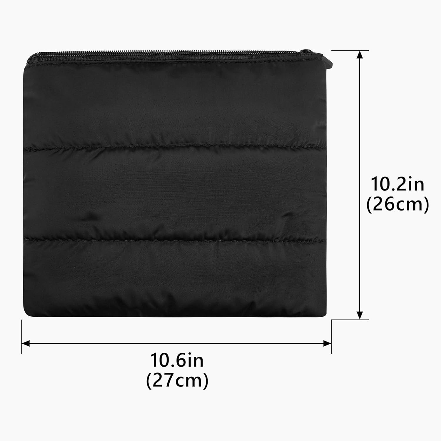 Geekria NOVA Headphones Puffy Pouch, Compatible with Bose Qcultra, QC45, JBL Tune 520BT, Sony WH-CH720N and More, Headset Carrying Bag, Soft Travel Pouch Case for Over-Ear Headphones (Black) - White image number 2