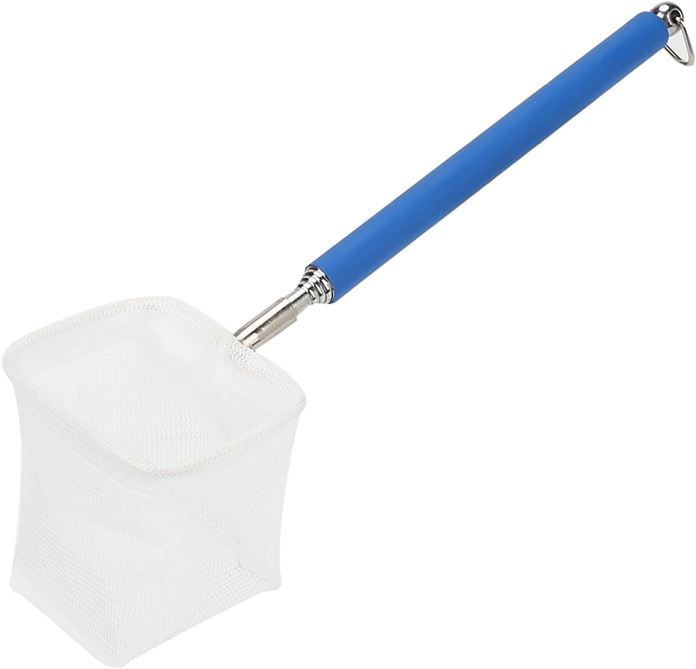 Adjustable Mini Fishing, Net Pole for Aquarium Tank Fish Accessories Shrimp 20 57.5Cm Expandable Blue Square round Net Black (Round Net) (Square Net) (Round Net) (Square Net) image number 6