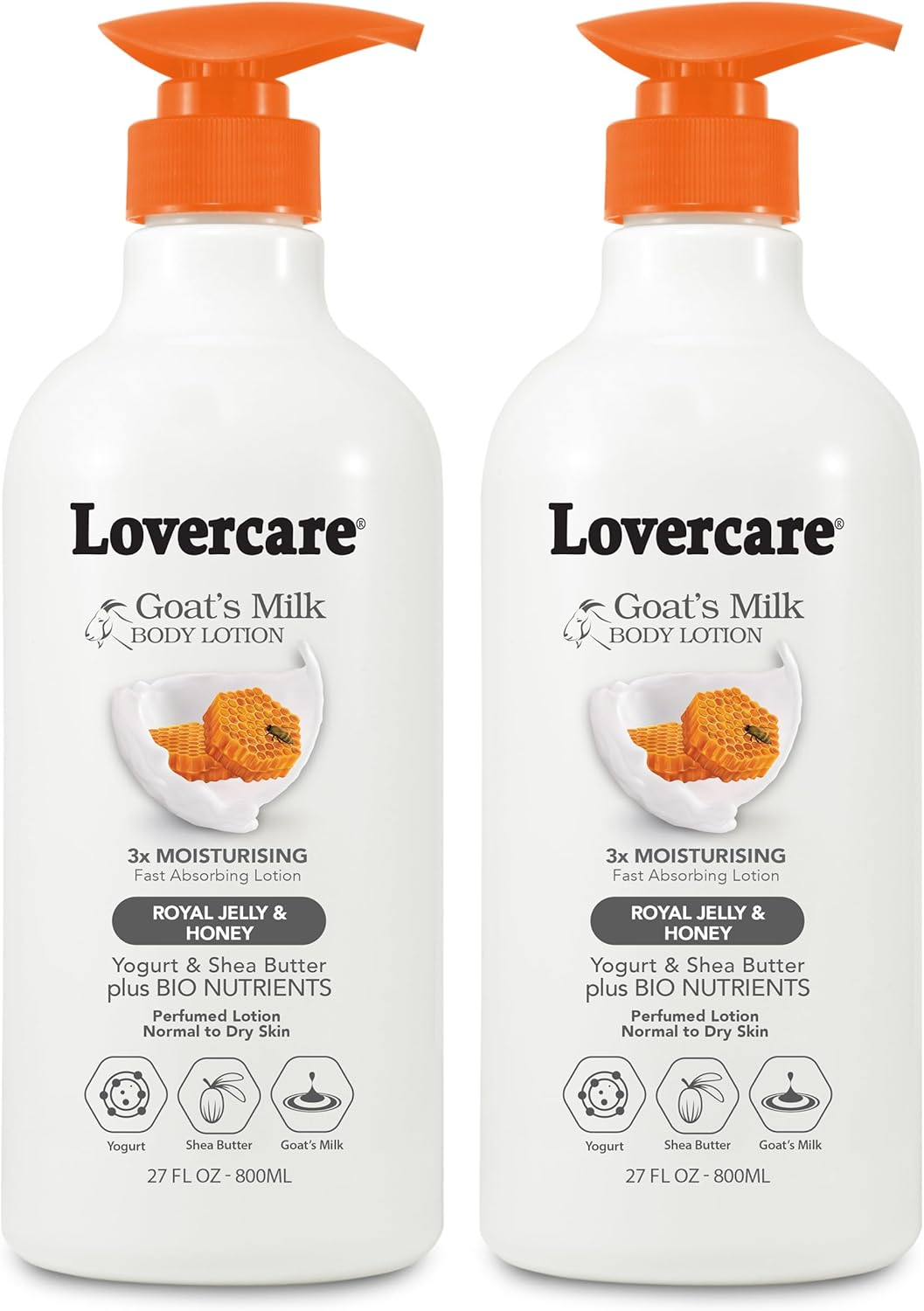 Pack of 2 - Lovercare Goat'S Milk Body Lotion Royal Jelly & Honey 800Ml image number 5