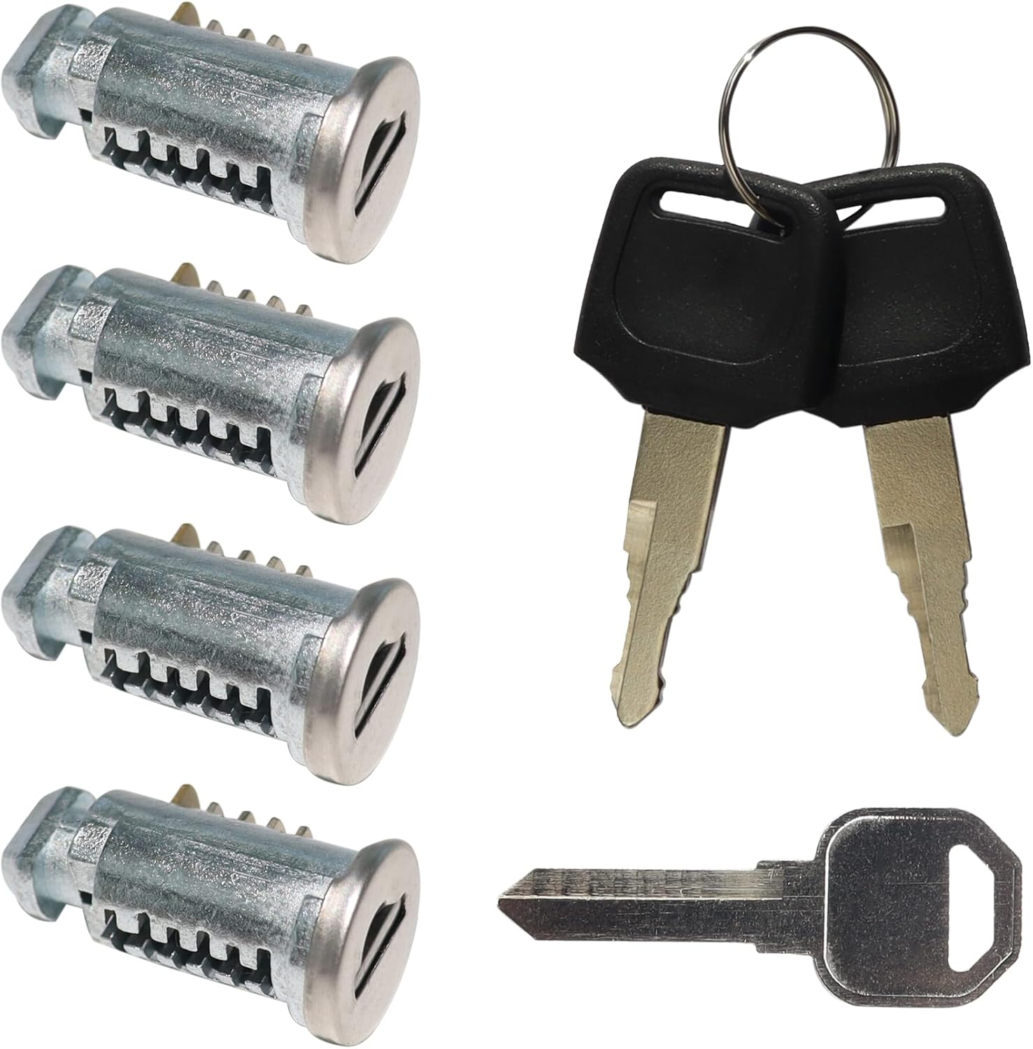 JXSDFP 2 Pack Lock Cores Compatible with Thule Roof Racks Components, Includes 2 Cores, 2 Key and 1 Control Key (2 Pack) image number 4
