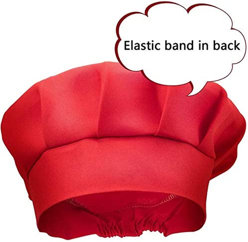 4 Children'S Apron and Chef Hat Sets, Adjustable, with 2-Pocket Kitchen Apron image number 2